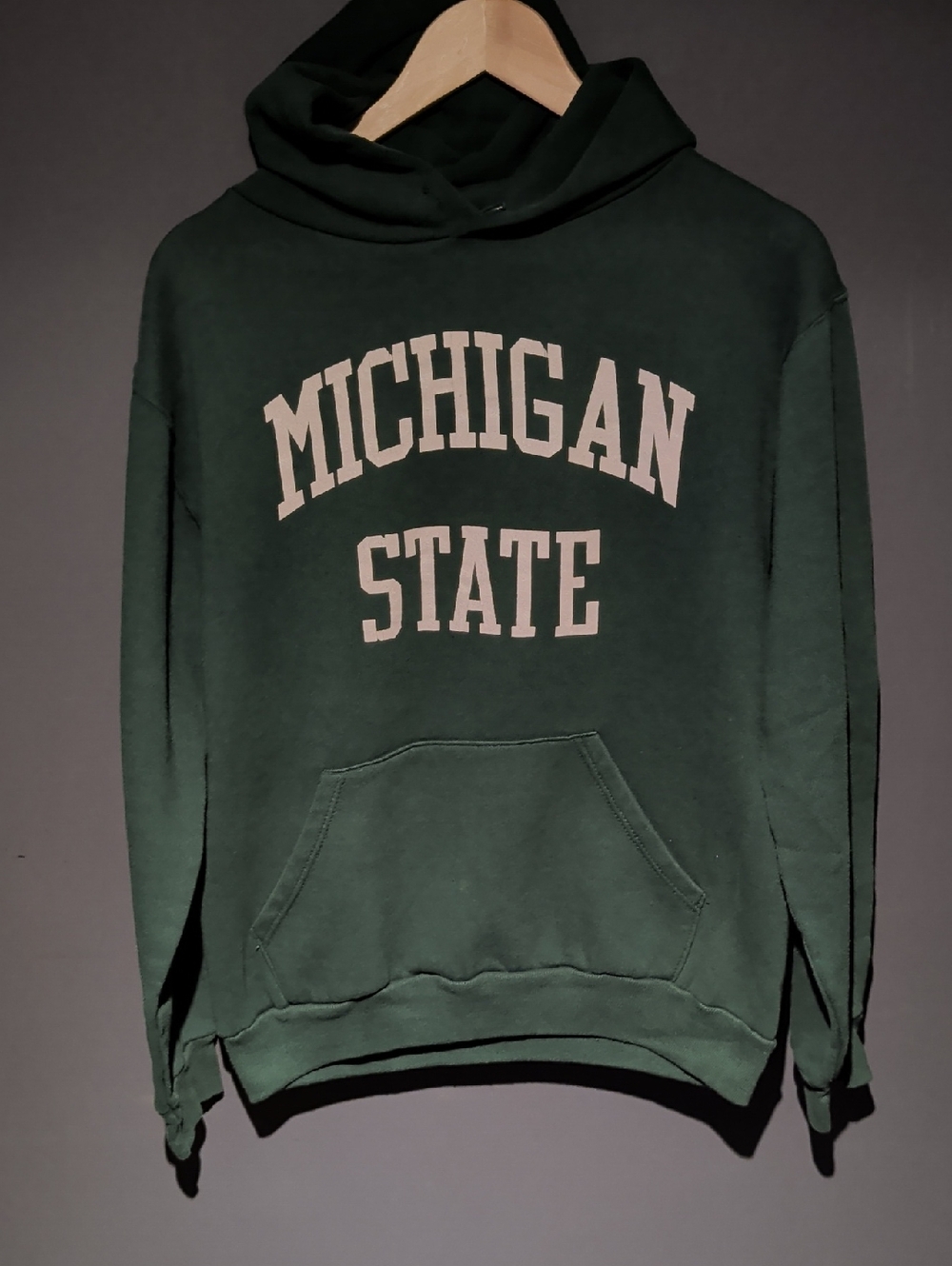 Michigan State Green Hoodie with Front Pocket